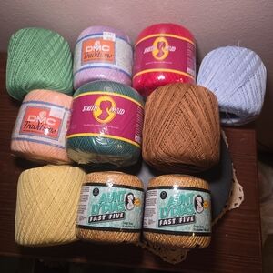 Vibrant Crochet Thread Set